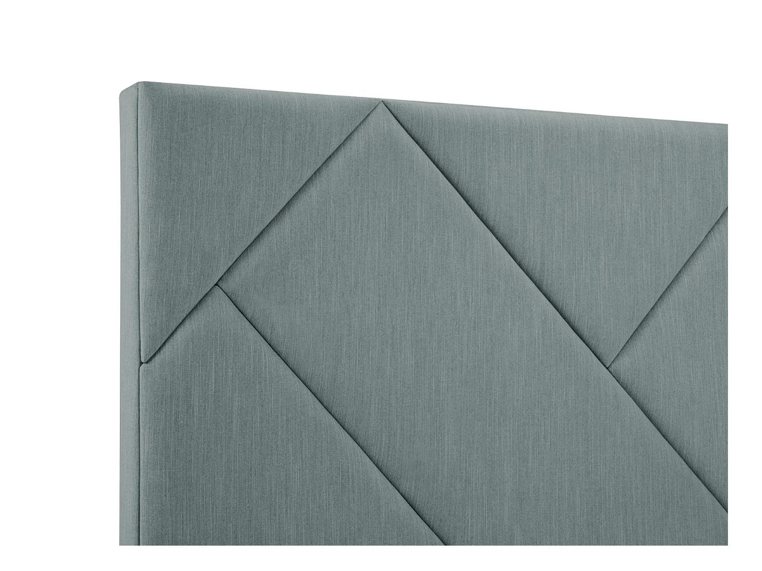 CXL by Christian Lacroix - Tête de lit "Alpilles" 160x120cm en tissu structurel bleu - 160x8x120cm