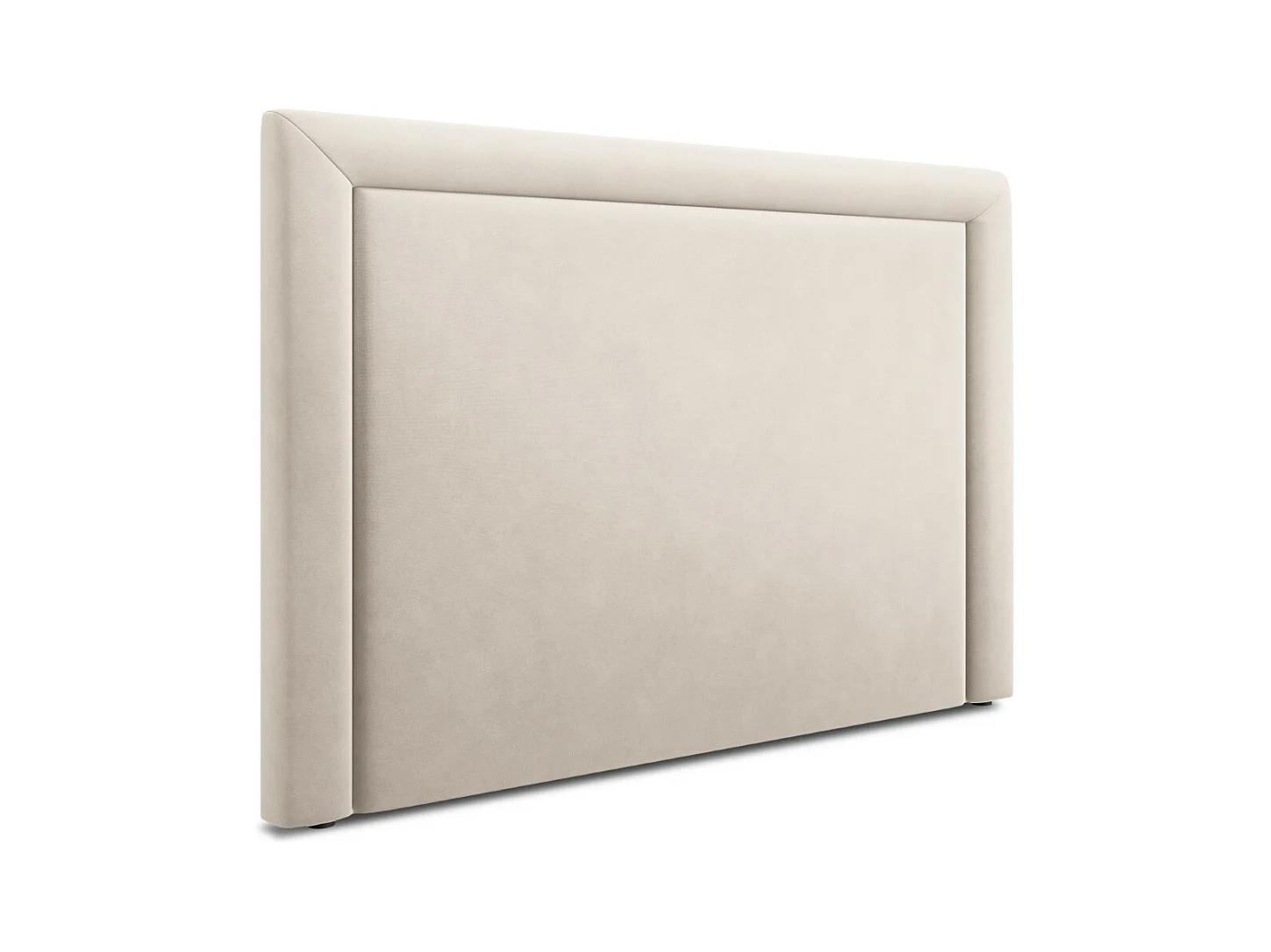 CXL by Christian Lacroix - Tête de lit "Marie" 160x120cm en velours beige clair - 160x8x120cm