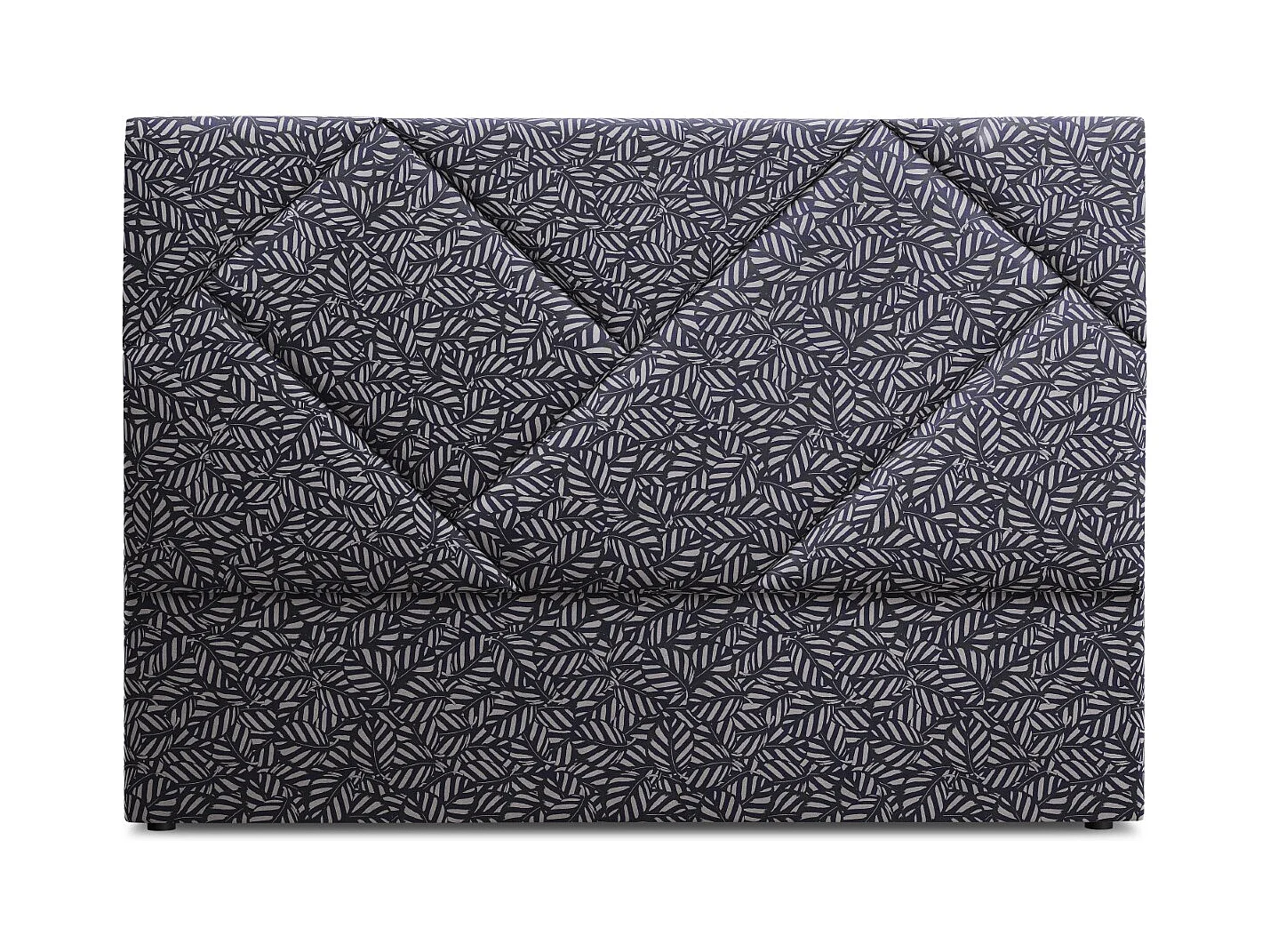 CXL by Christian Lacroix - Tête de lit "Alpilles" 140x120cm en velours motif bleu marine - 140x8x120cm