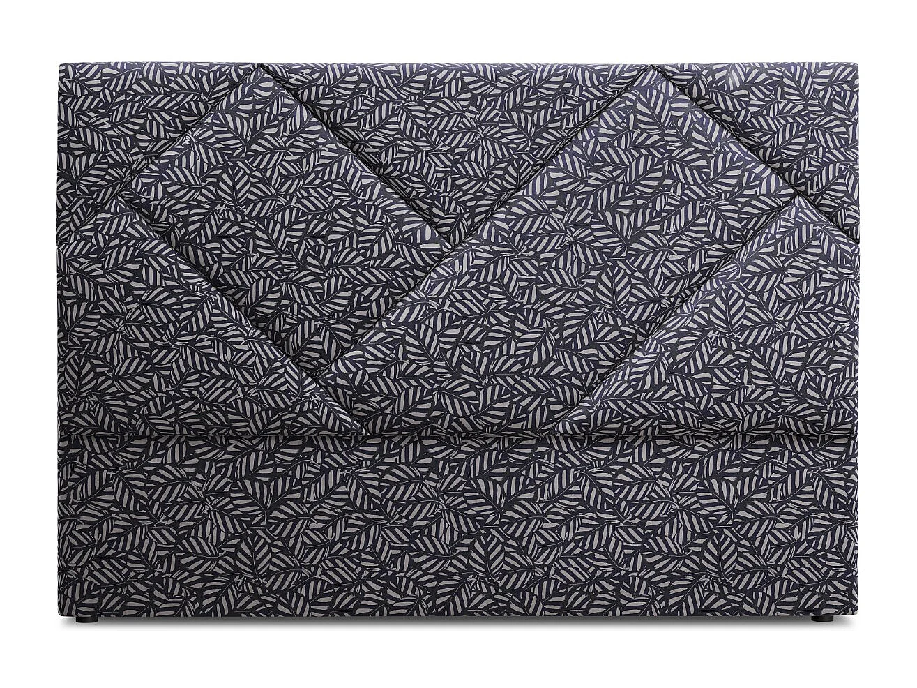 CXL by Christian Lacroix - Tête de lit "Alpilles" 140x120cm en velours motif bleu marine - 140x8x120cm