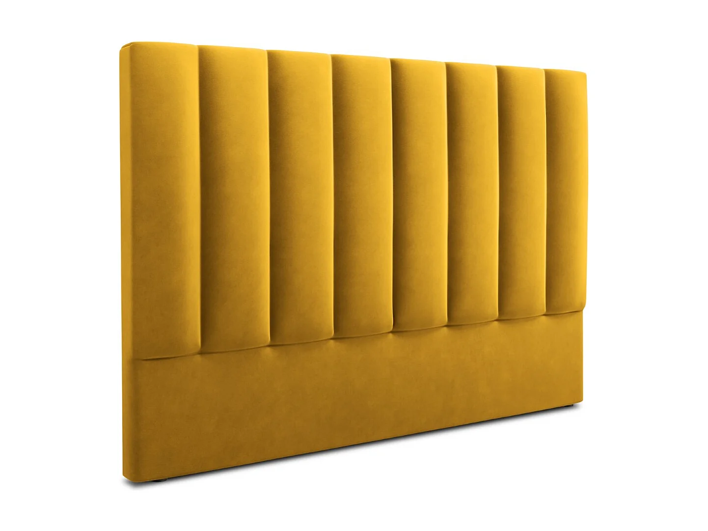 CXL by Christian Lacroix - Tête de lit "Camargue" 140x120cm en velours jaune - 140x8x120cm