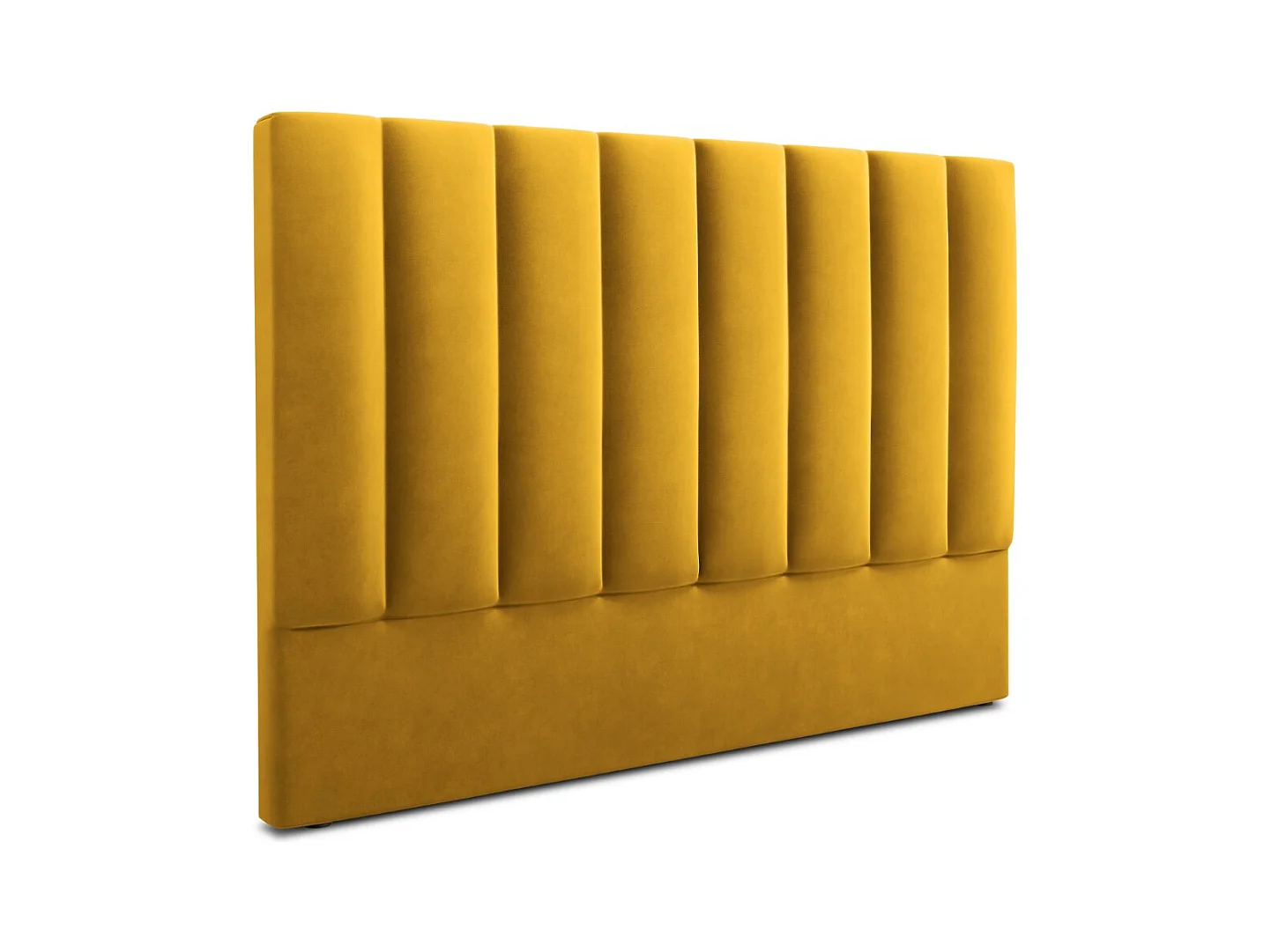 CXL by Christian Lacroix - Tête de lit "Camargue" 140x120cm en velours jaune - 140x8x120cm