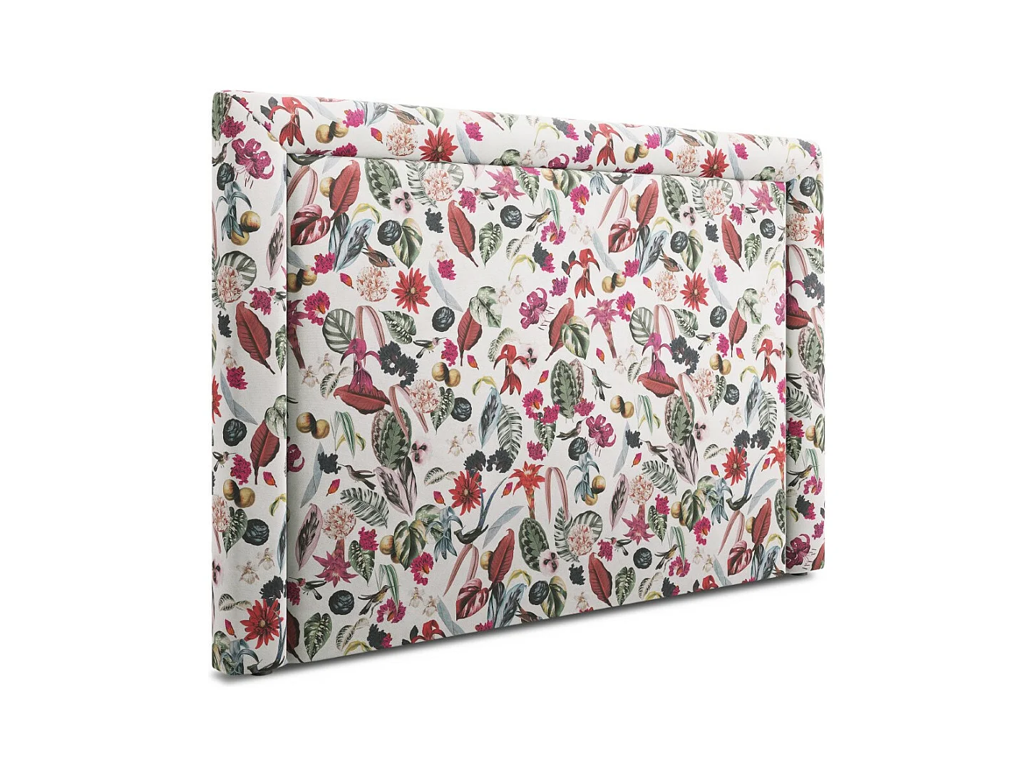 CXL by Christian Lacroix - Tête de lit "Marie" 160x120cm en velours motif tropical - 160x8x120cm
