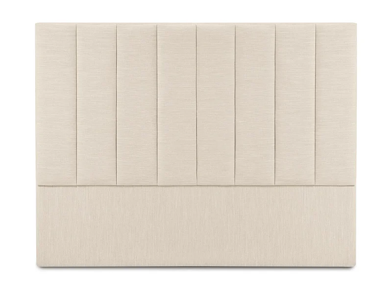 CXL by Christian Lacroix - Hoofdeinde "Camargue" 160x120cm, Structurele stof, Lichtbeige - 160x8x120cm