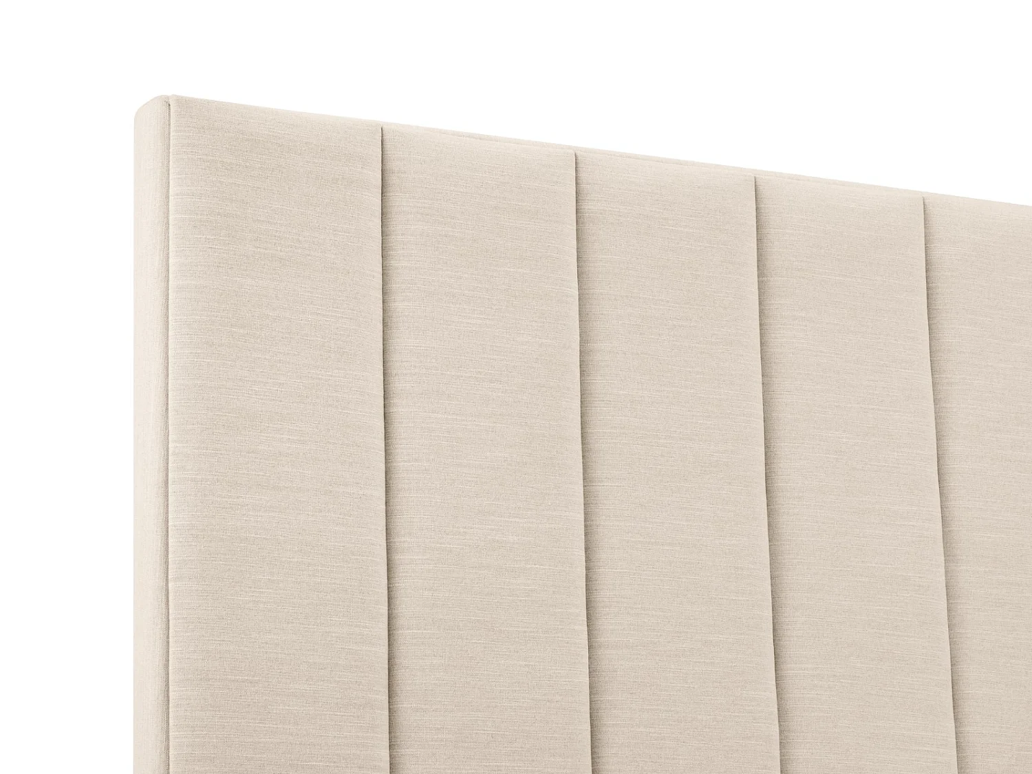 CXL by Christian Lacroix - Tête de lit "Camargue" 160x120cm en tissu structurel beige clair - 160x8x120cm