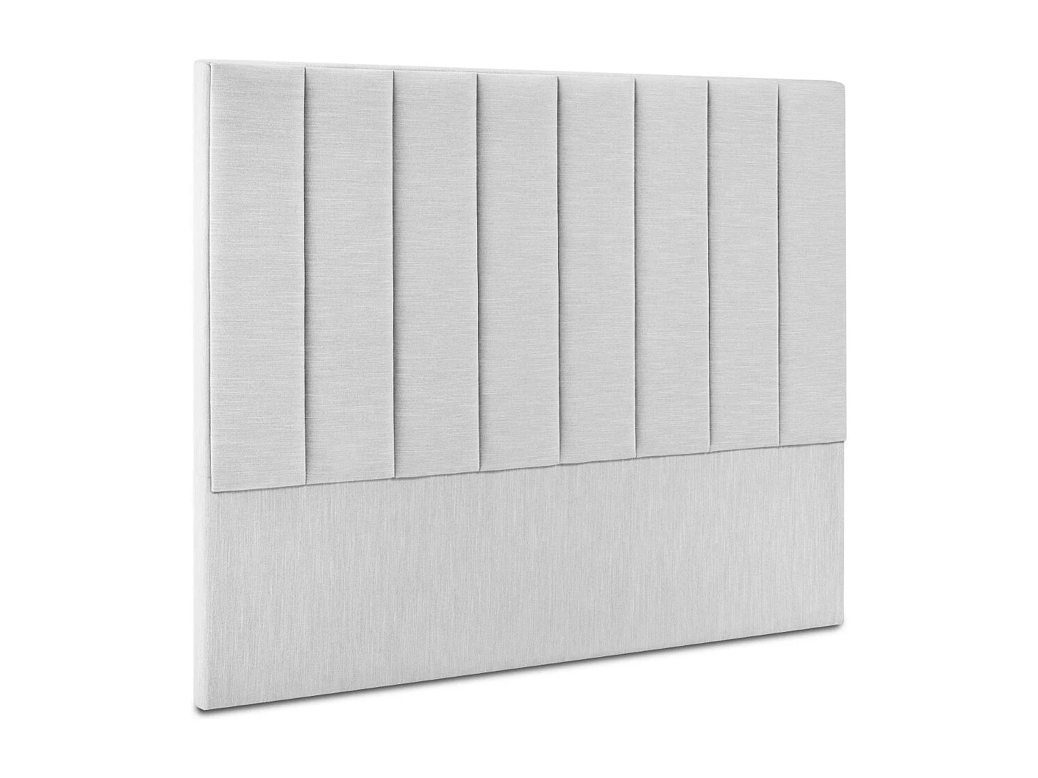 CXL by Christian Lacroix - Tête de lit "Camargue" 140x120cm en tissu structurel gris clair - 140x8x120cm