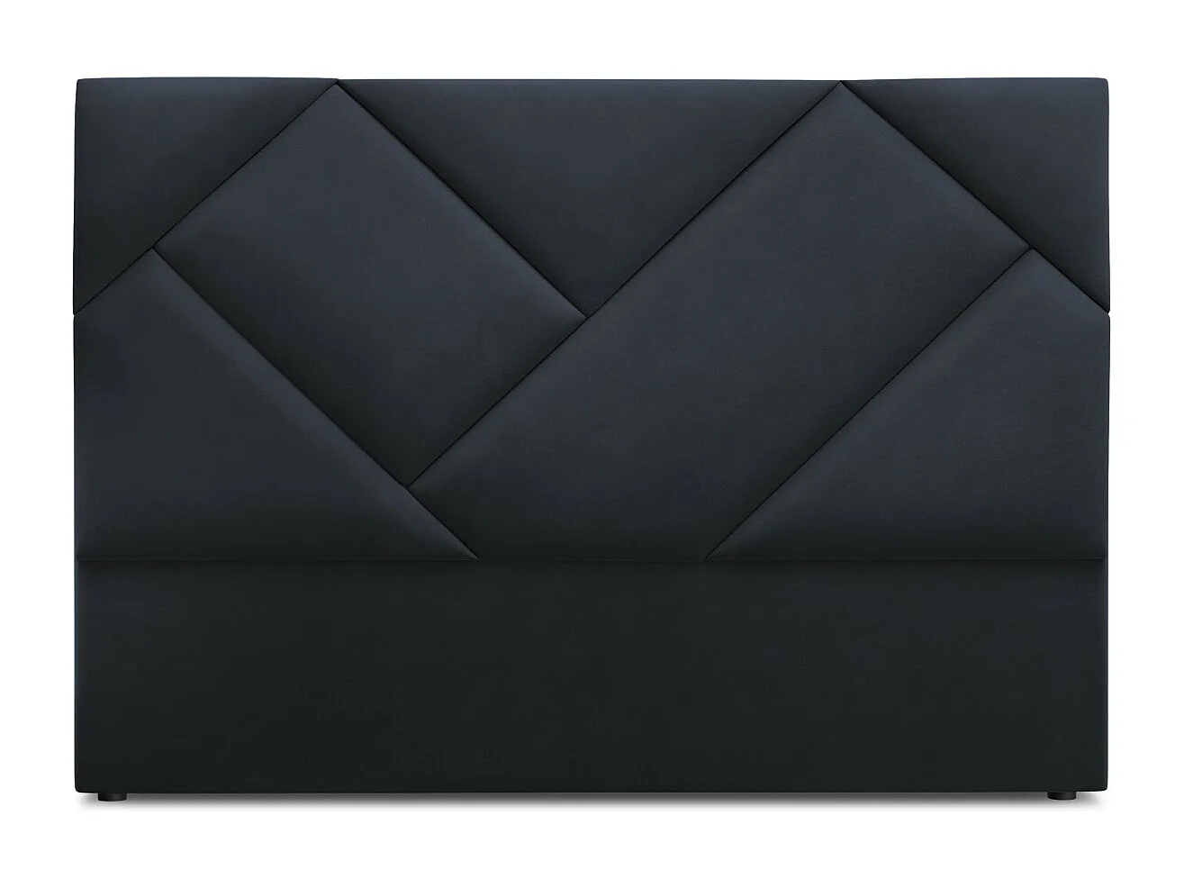 CXL by Christian Lacroix - Tête de lit "Alpilles" 180x120cm en velours bleu foncé - 180x8x120cm