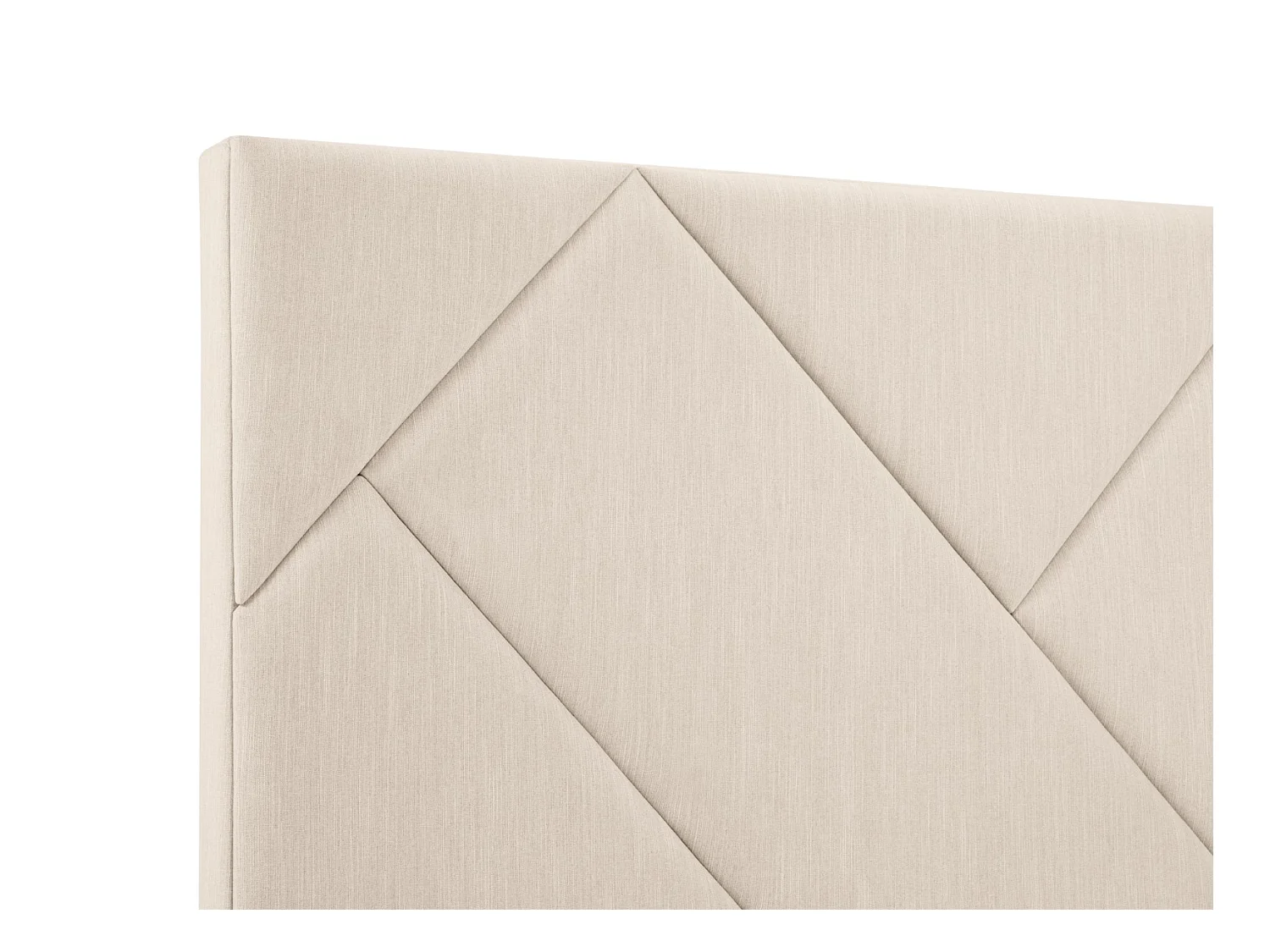 CXL by Christian Lacroix - Tête de lit "Alpilles" 140x120cm en tissu structurel beige clair - 140x8x120cm