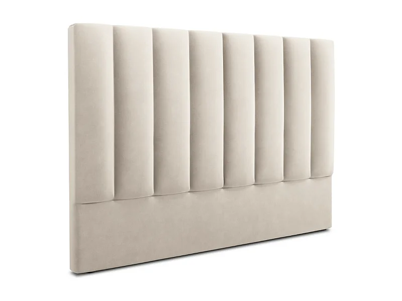 CXL by Christian Lacroix - Kopfteil "Camargue" Sitzer aus Samt leichtes beige - 200x8x120cm