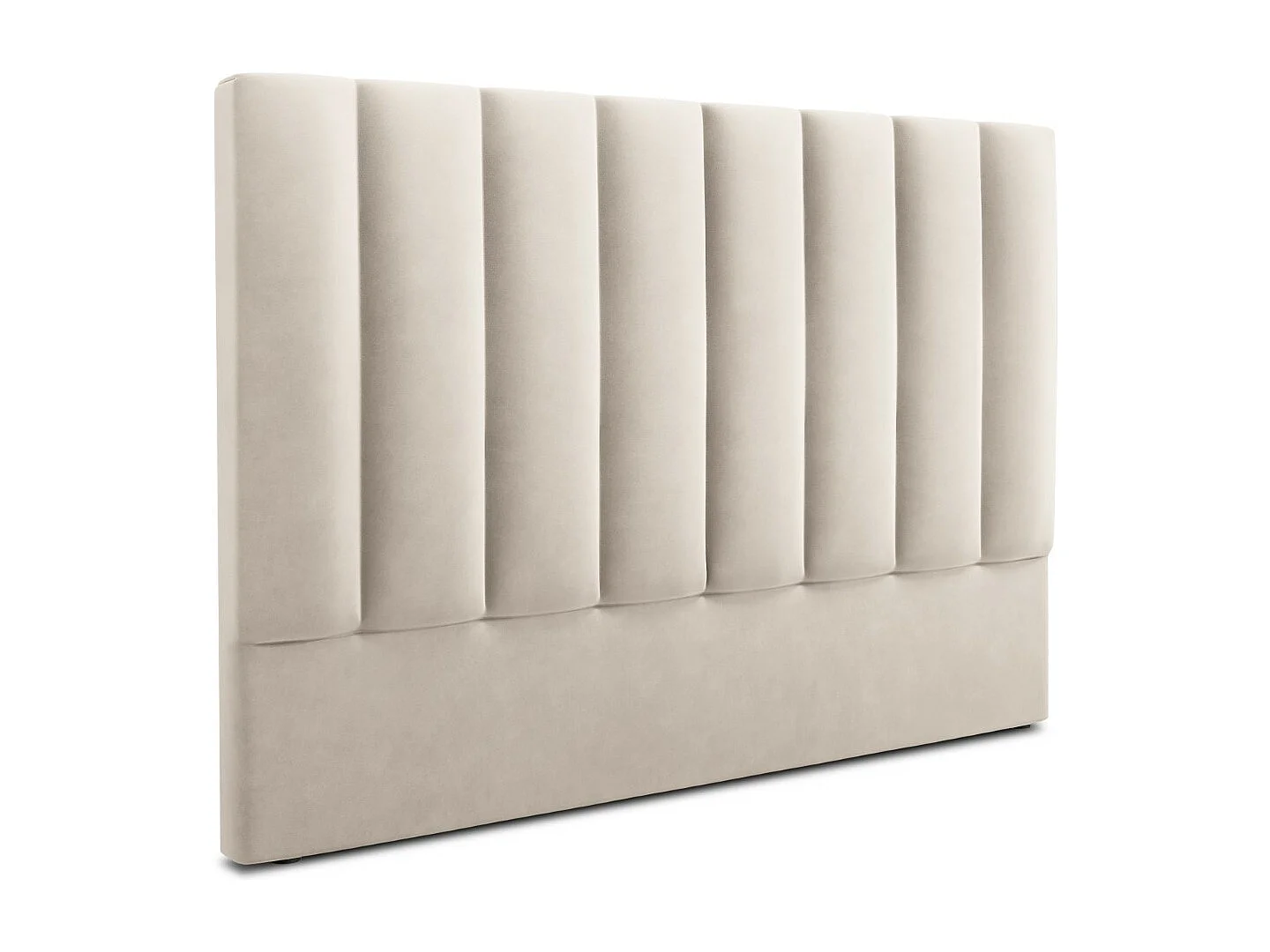 CXL by Christian Lacroix - Tête de lit "Camargue" 200x120cm en velours beige clair - 200x8x120cm