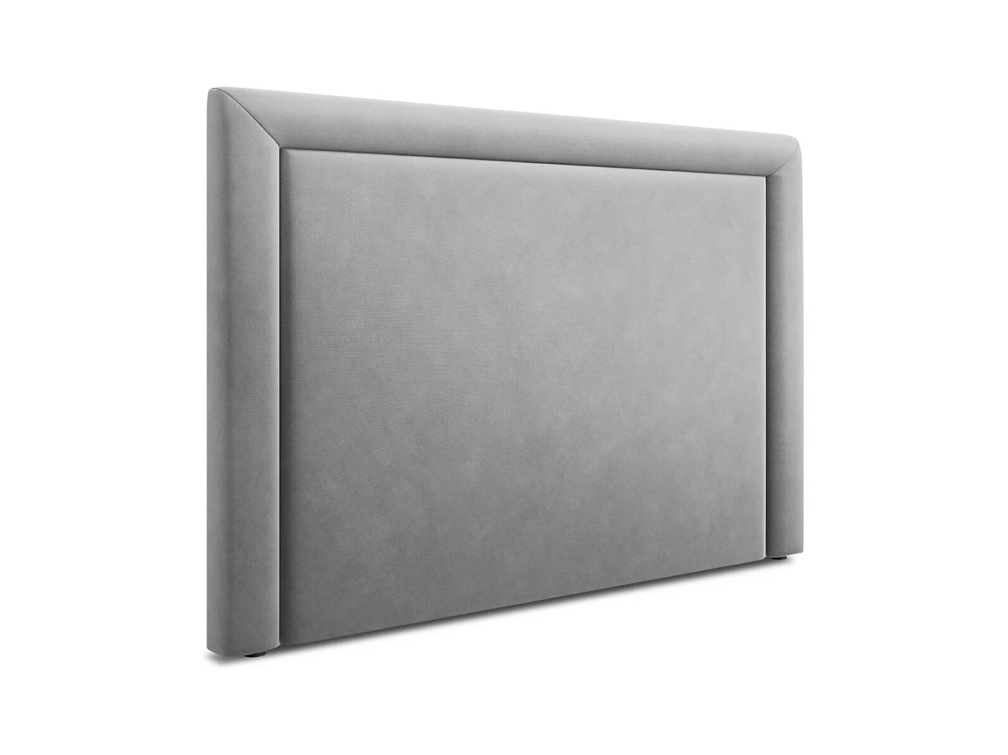 CXL by Christian Lacroix - Tête de lit "Marie" 160x120cm en velours gris clair - 160x8x120cm