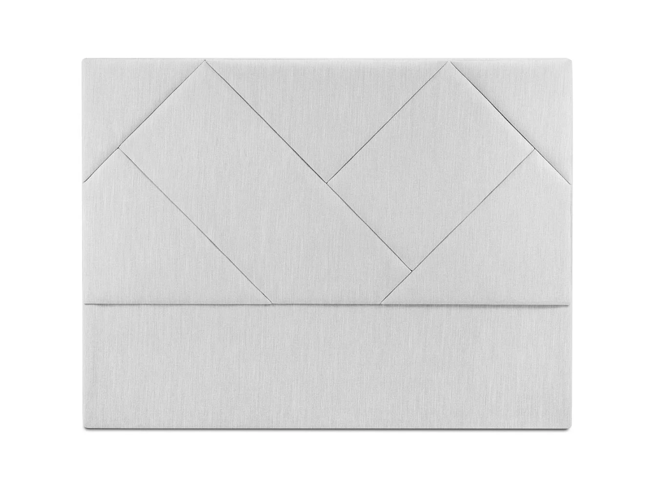CXL by Christian Lacroix - Cabecero "Alpilles" 140x120cm de tejido estructural gris claro - 140x8x120cm