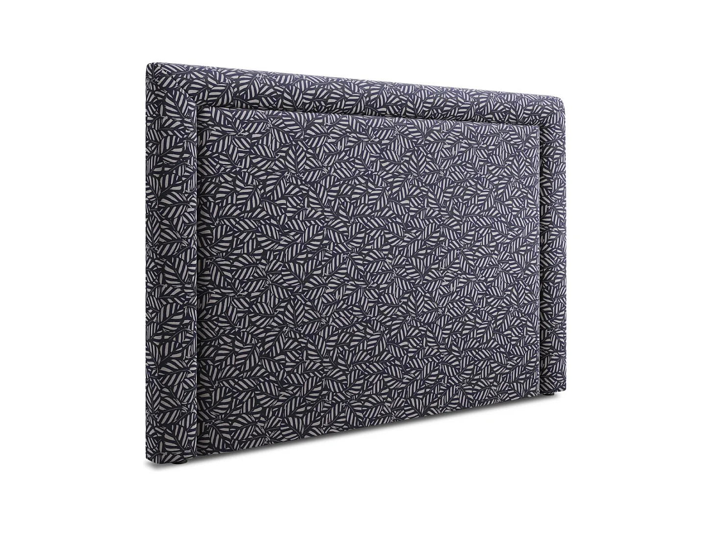 CXL by Christian Lacroix - Tête de lit "Marie" 140x120cm en velours motif bleu marine - 140x8x120cm