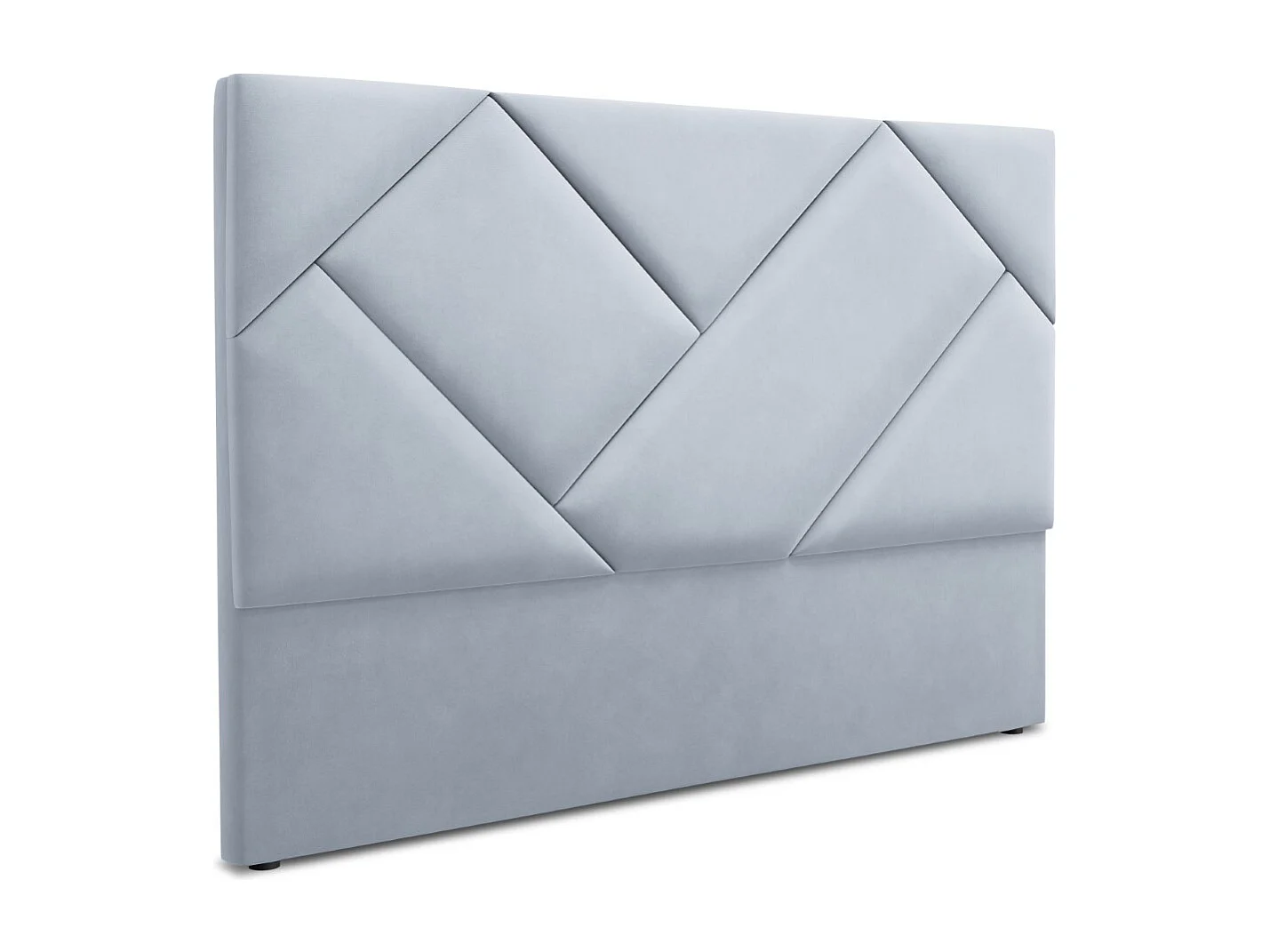 CXL by Christian Lacroix - Tête de lit "Alpilles" 200x120cm en velours bleu clair - 200x8x120cm