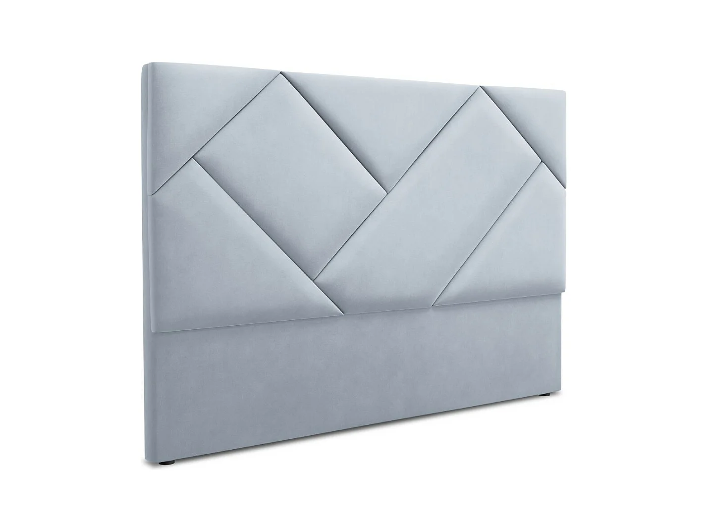 CXL by Christian Lacroix - Tête de lit "Alpilles" 180x120cm en velours bleu clair - 180x8x120cm
