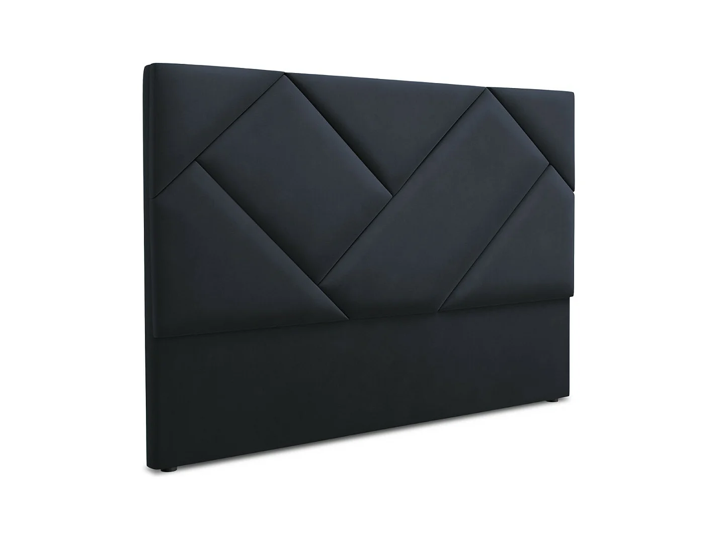 CXL by Christian Lacroix - Tête de lit "Alpilles" 160x120cm en velours bleu foncé - 160x8x120cm