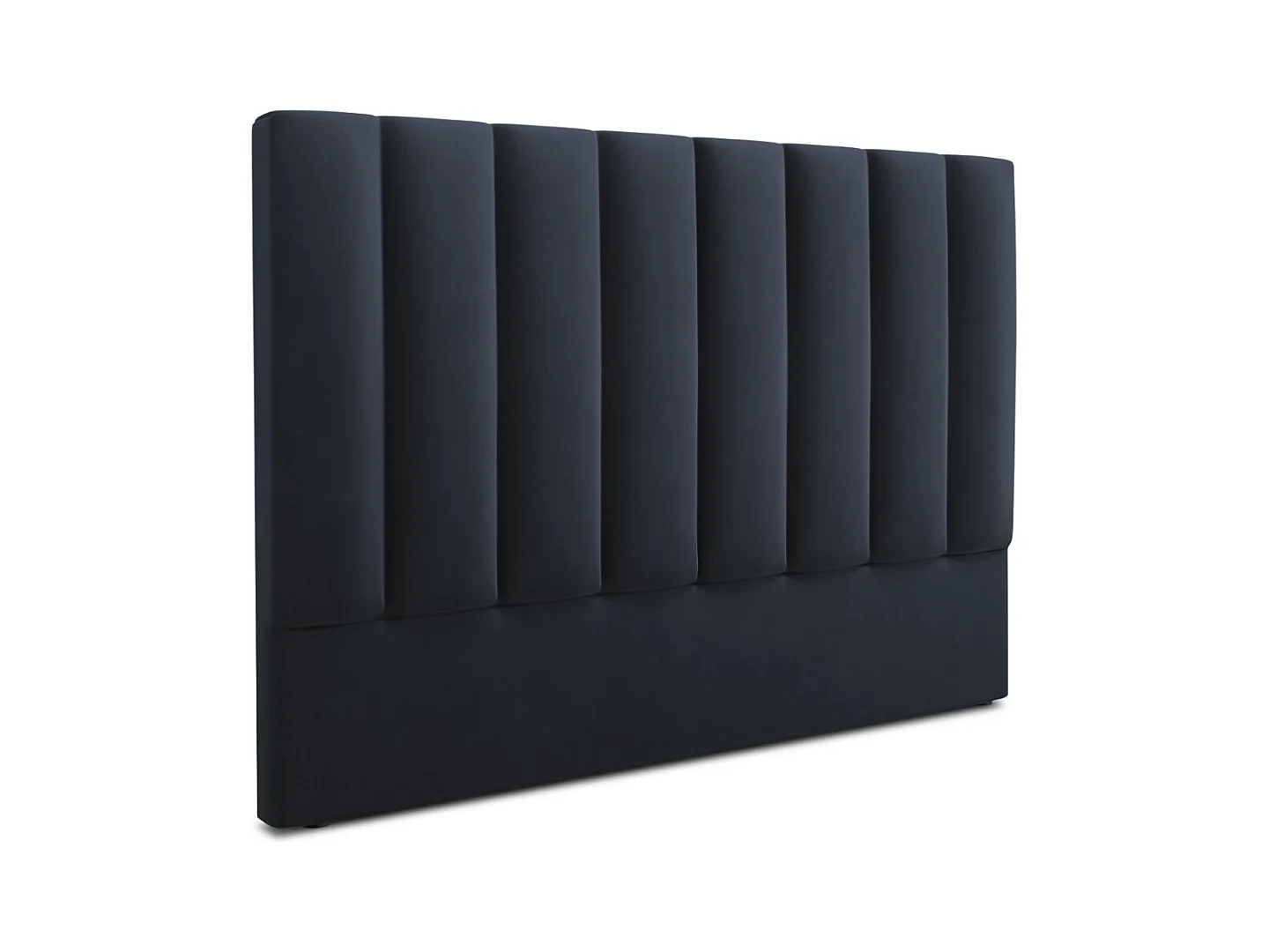 CXL by Christian Lacroix - Tête de lit "Camargue" 160x120cm en velours bleu foncé - 160x8x120cm