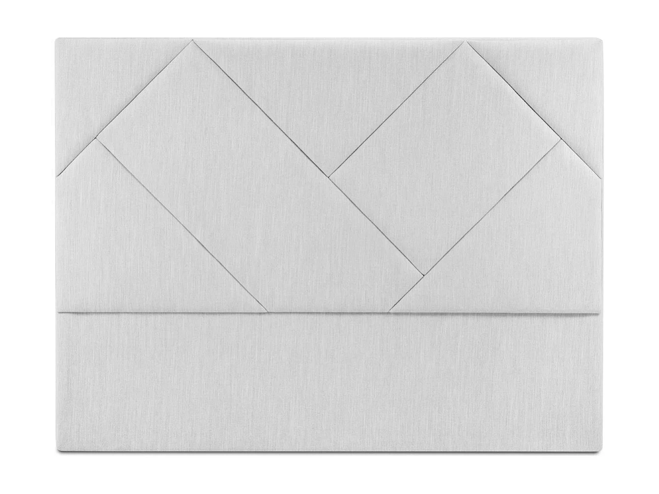 CXL by Christian Lacroix - Tête de lit "Alpilles" 180x120cm en tissu structurel gris clair - 180x8x120cm