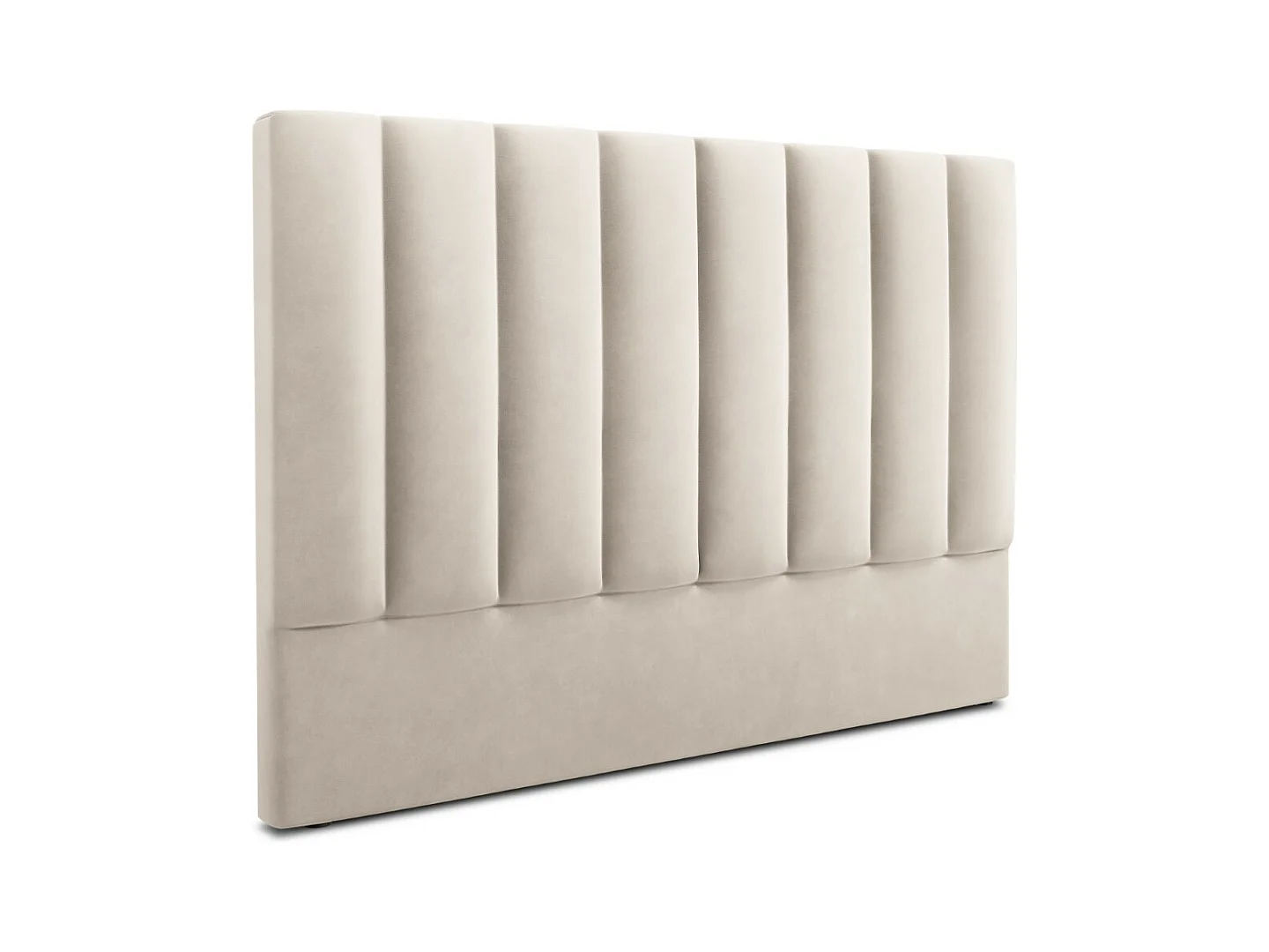 CXL by Christian Lacroix - Tête de lit "Camargue" 180x120cm en velours beige clair - 180x8x120cm