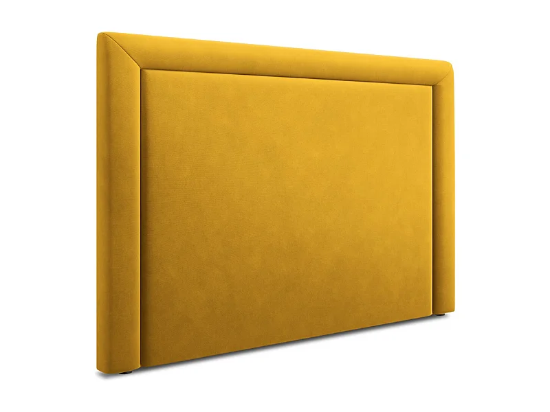 CXL by Christian Lacroix - Tête de lit "Marie" 140x120cm en velours jaune - 140x8x120cm