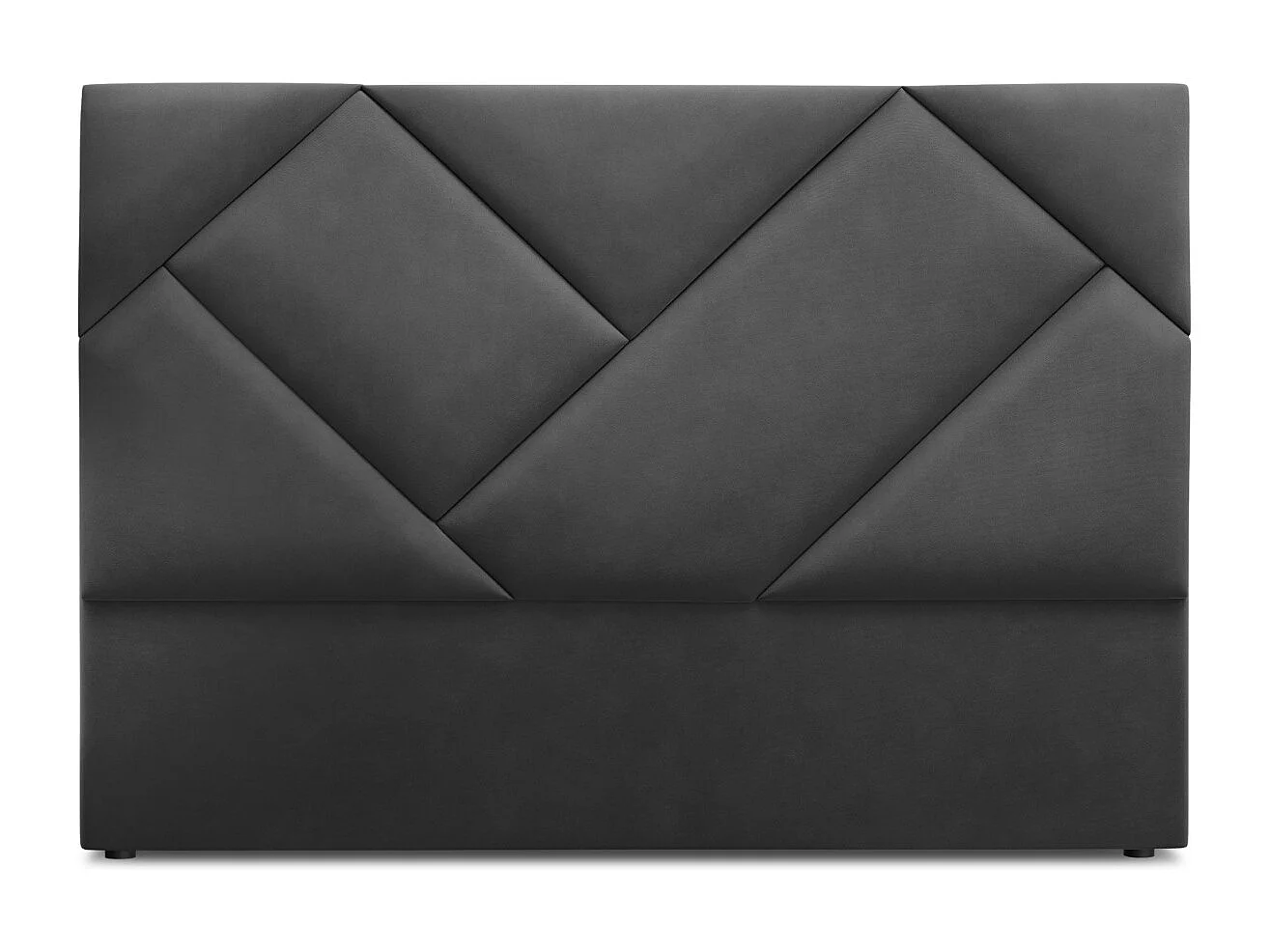 CXL by Christian Lacroix - Kopfteil "Alpilles" Sitzer aus Samt dunkelgrau - 140x8x120cm