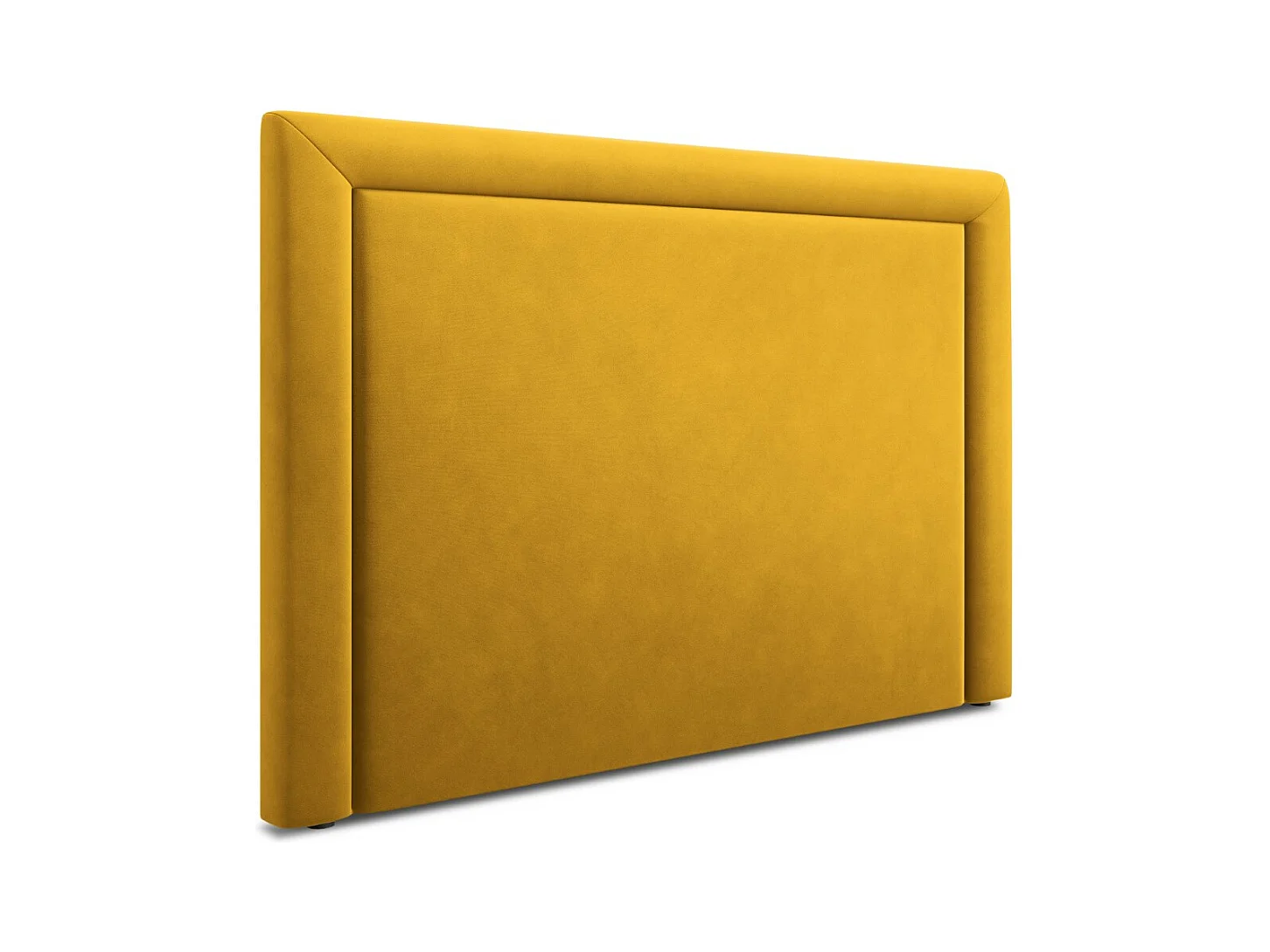 CXL by Christian Lacroix - Tête de lit "Marie" 160x120cm en velours jaune - 160x8x120cm