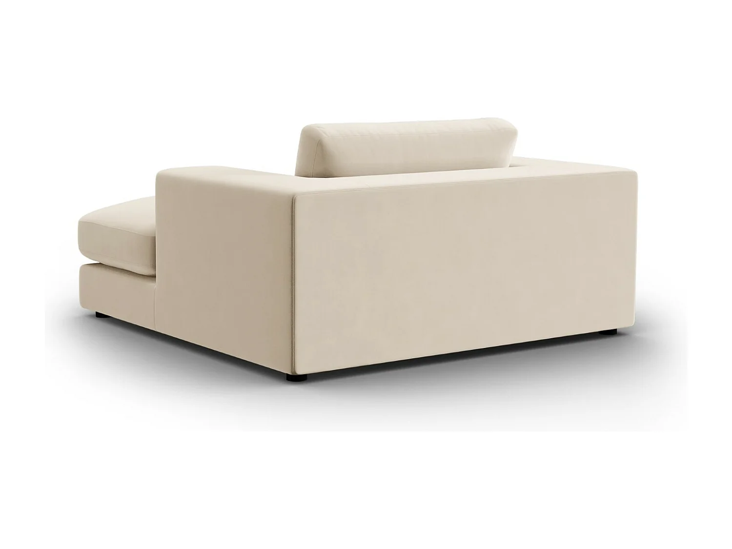 CXL by Christian Lacroix - Cama de dia "Tendance" em veludo bege - 156x140x72cm