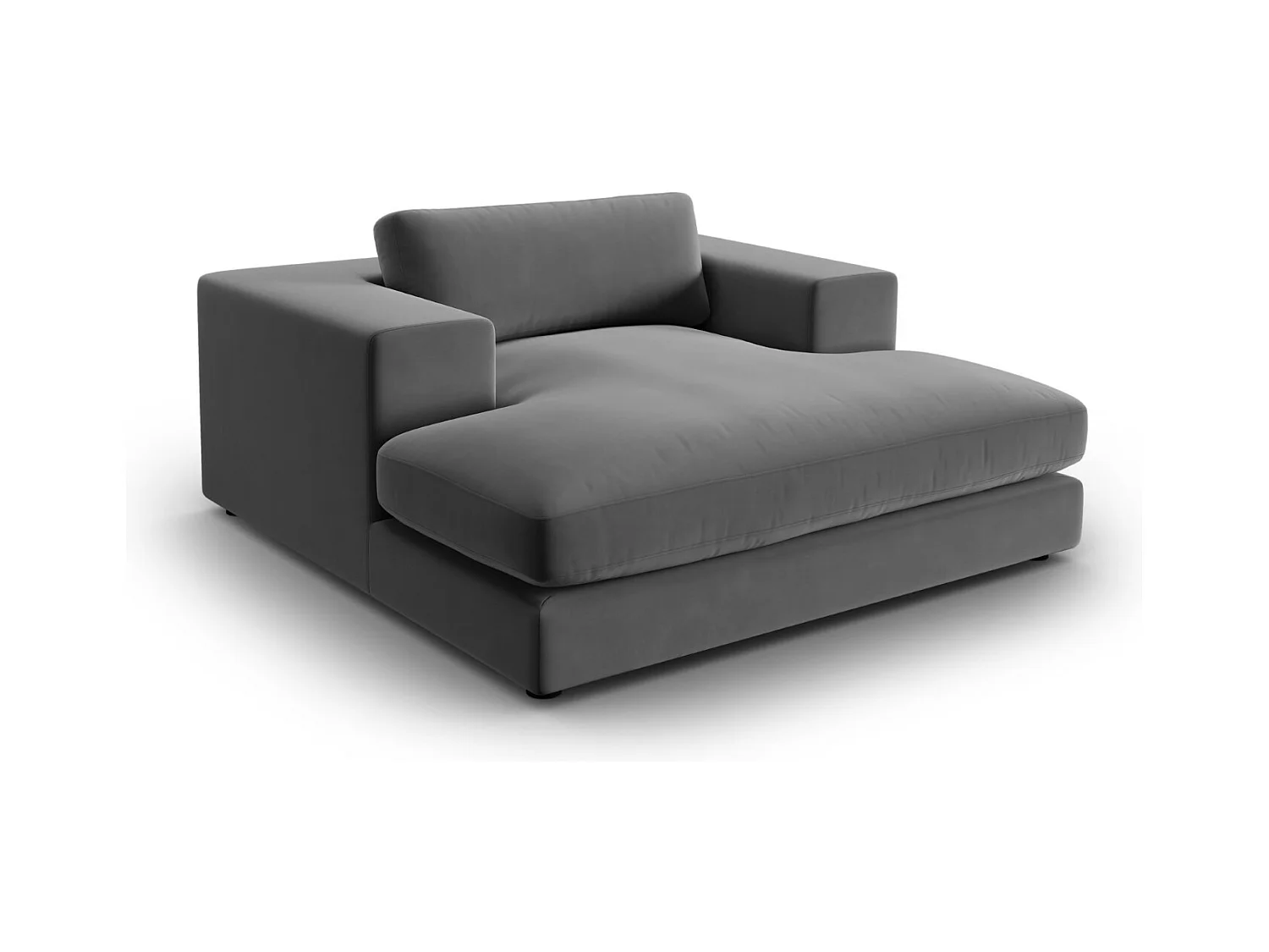 CXL by Christian Lacroix - Chaise longue "Tendance" Flueel, Grijs - 156x140x72cm