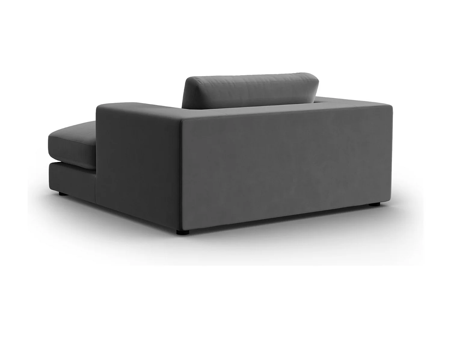 CXL by Christian Lacroix - Cama de dia "Tendance" em veludo cinza - 156x140x72cm