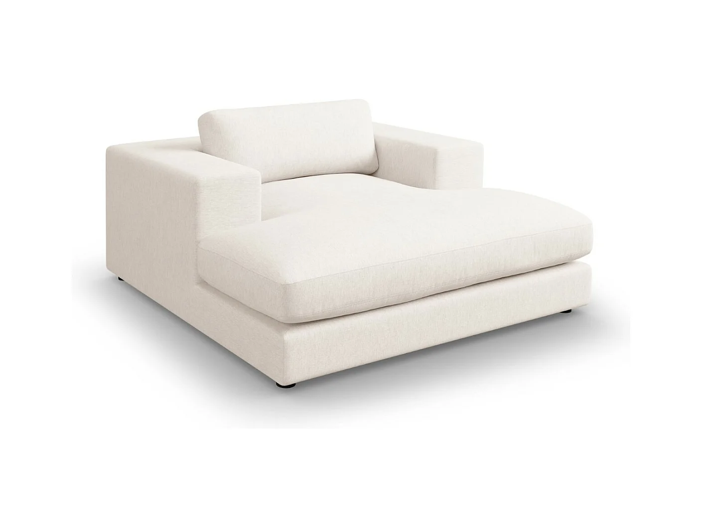 CXL by Christian Lacroix - Chaise longue "Tendance" Structurele stof, Wit - 156x140x72cm