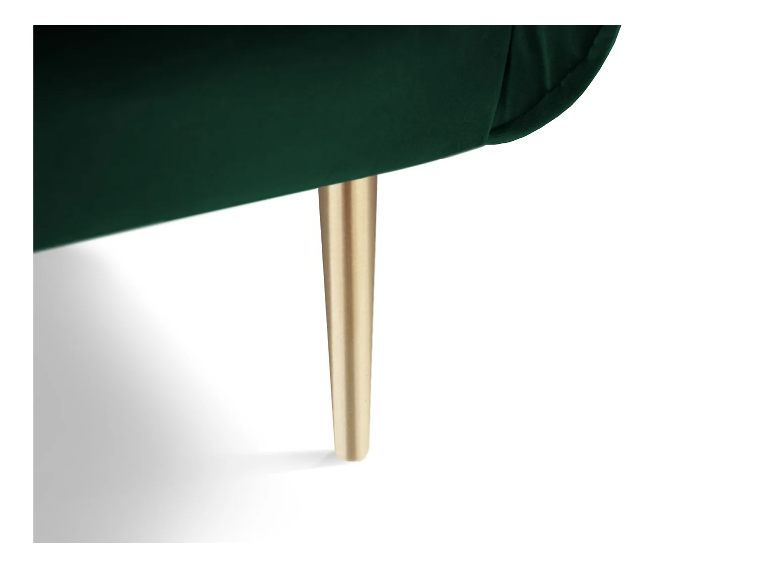 Cosmopolitan Design - Fauteuil "Vienna" Flueel, Flessengroen - 97x94x95cm