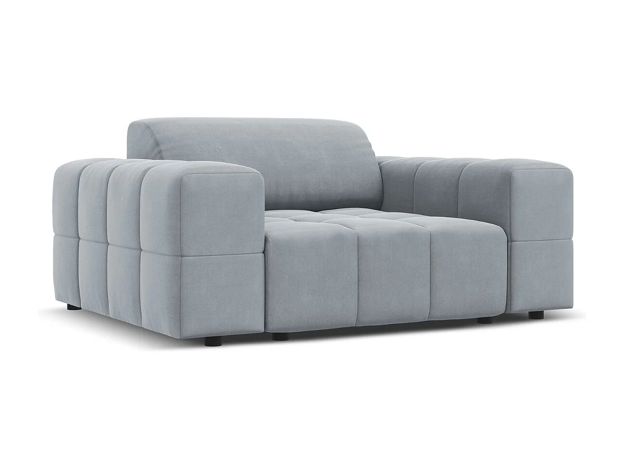 CXL by Christian Lacroix - Sessel "Luc" Sitzer aus Samt hellblau - 124x102x70cm