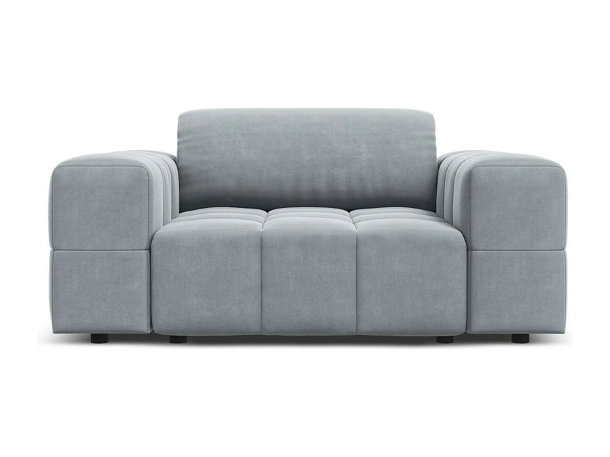 CXL by Christian Lacroix - Sessel "Luc" Sitzer aus Samt hellblau - 124x102x70cm