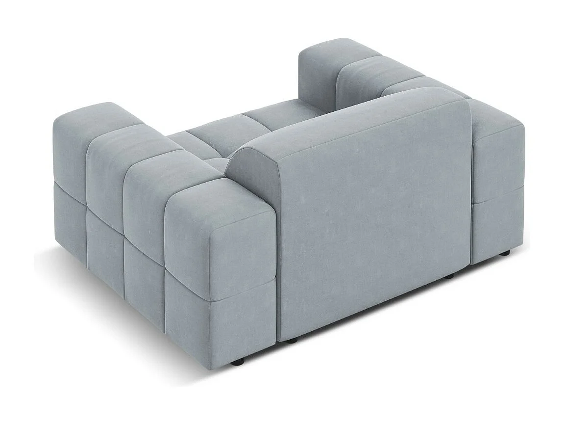 CXL by Christian Lacroix - Sessel "Luc" Sitzer aus Samt hellblau - 124x102x70cm