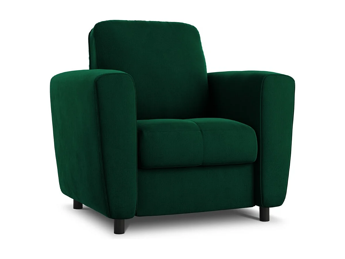 CXL by Christian Lacroix - Fauteuil "Audra" en velours vert bouteille - 87x82x83cm