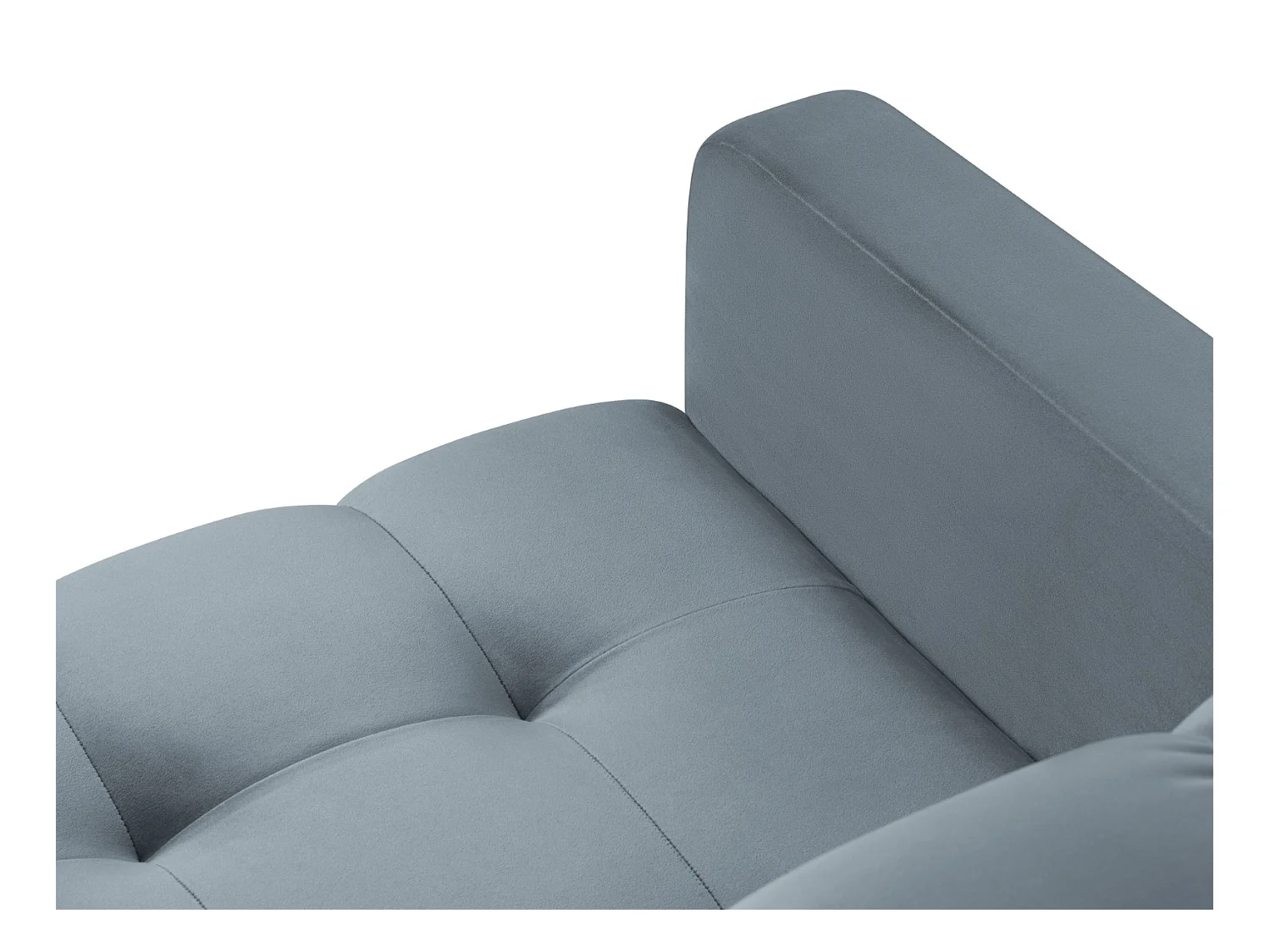 Cosmopolitan Design - Sillón "Bali" de terciopelo azul claro - 87x92x75cm