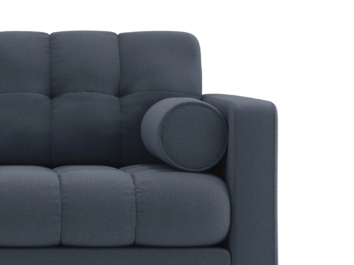 Cosmopolitan Design - Sillón "Bali" de tejido estructural azul oscuro - 87x92x75cm