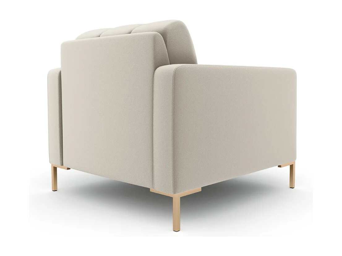 Cosmopolitan Design - Sillón "Bali" de tejido estructural beige - 87x92x75cm