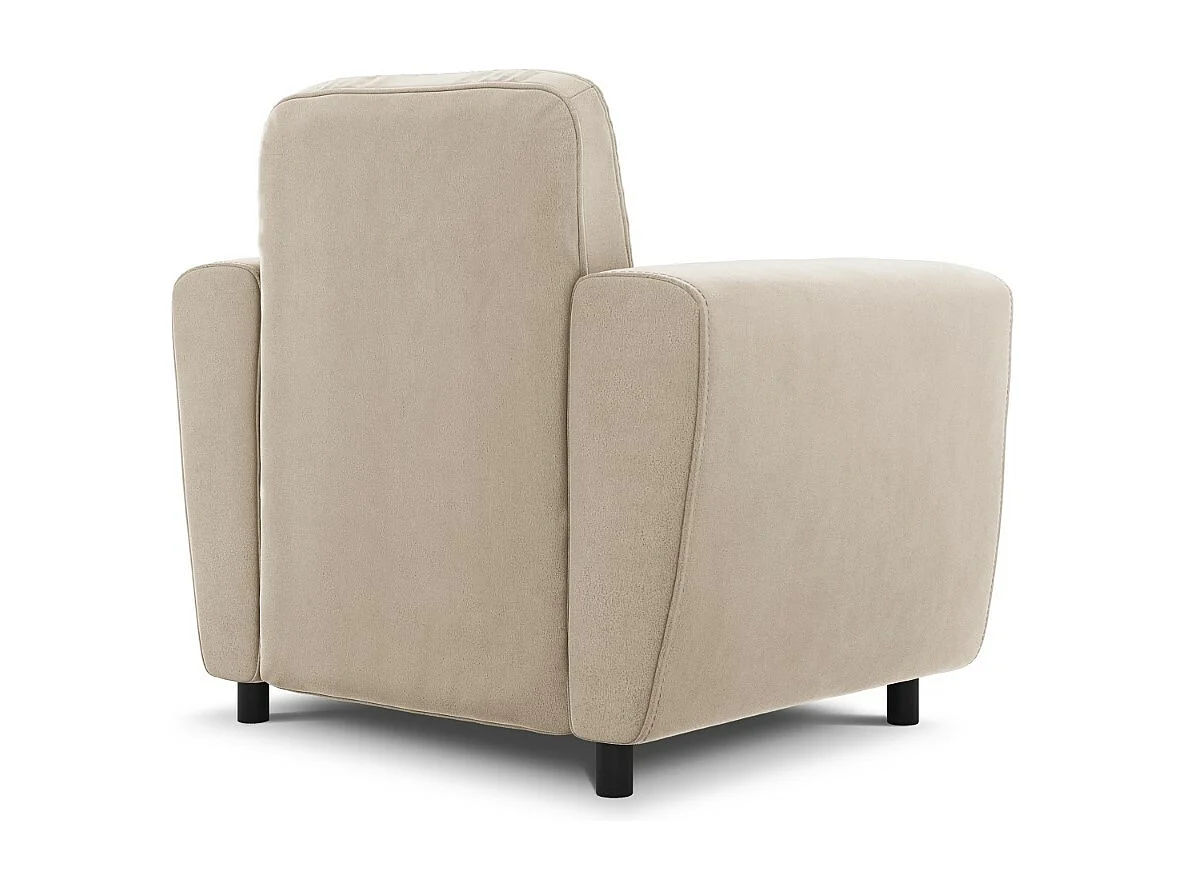 CXL by Christian Lacroix - Fauteuil "Audra" en velours beige - 87x82x83cm