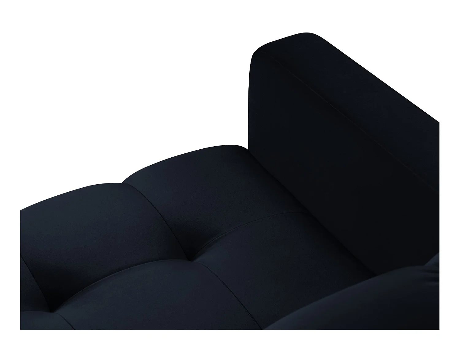 Cosmopolitan Design - Sillón "Bali" de terciopelo azul oscuro - 87x92x75cm