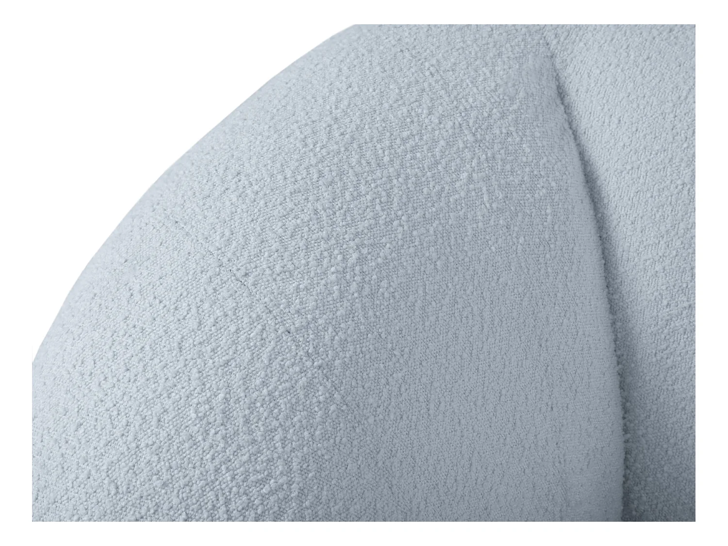 Cosmopolitan Design - Sillón "Essen" de tejido bouclé azul claro - 130x95x86cm