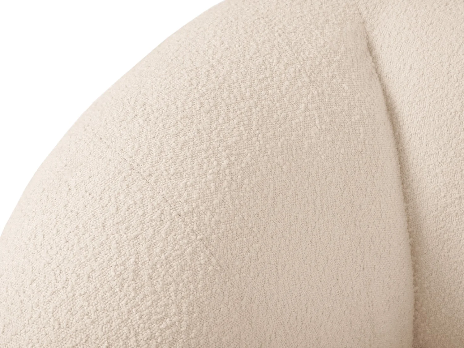 Cosmopolitan Design - Poltrona "Essen" in bouclé beige - 130x95x86cm