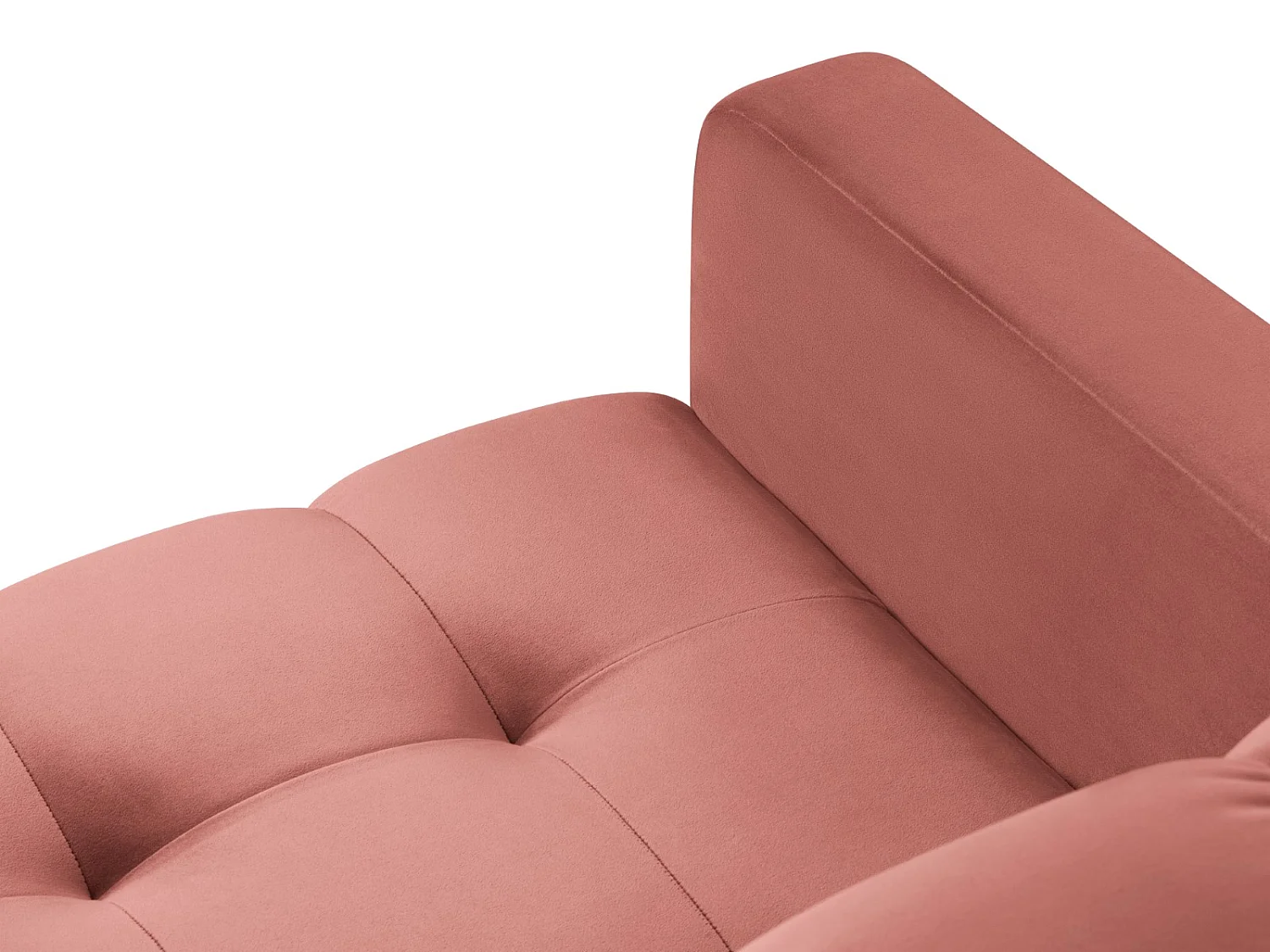 Cosmopolitan Design - Fauteuil "Bali" en velours rose - 87x92x75cm