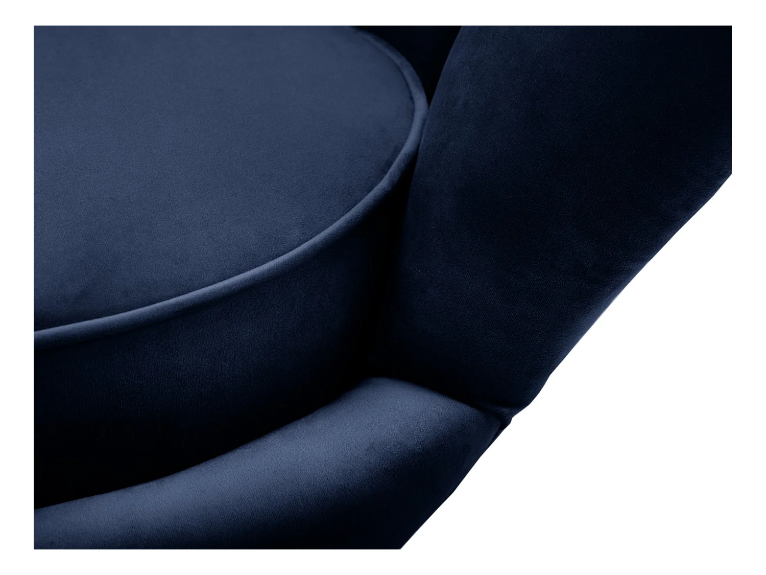 Cosmopolitan Design - Sessel "Kingston" aus Samt königsblau - 98x78x76cm