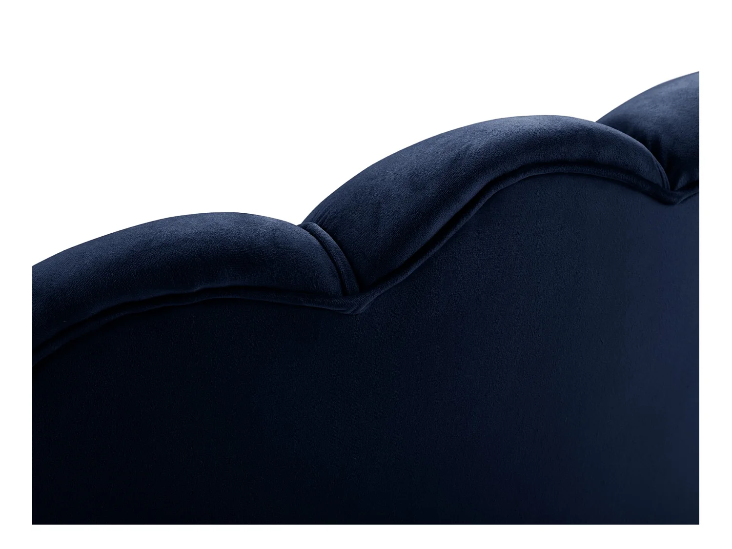 Cosmopolitan Design - Sessel "Kingston" aus Samt königsblau - 98x78x76cm