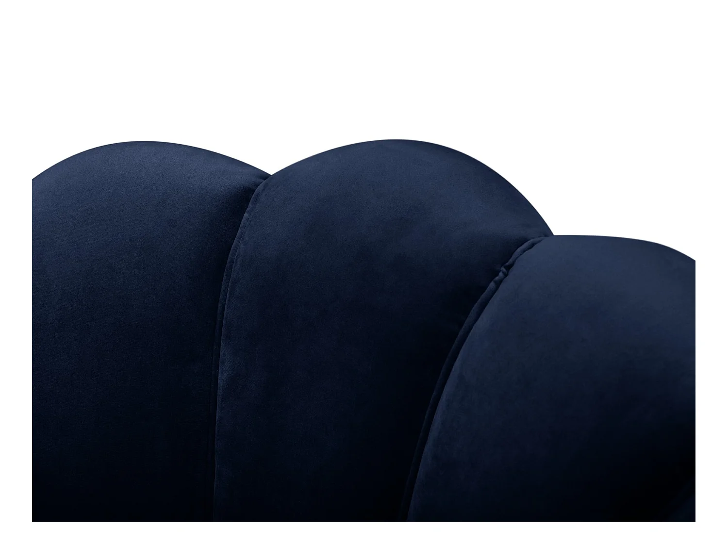 Cosmopolitan Design - Sessel "Kingston" aus Samt königsblau - 98x78x76cm