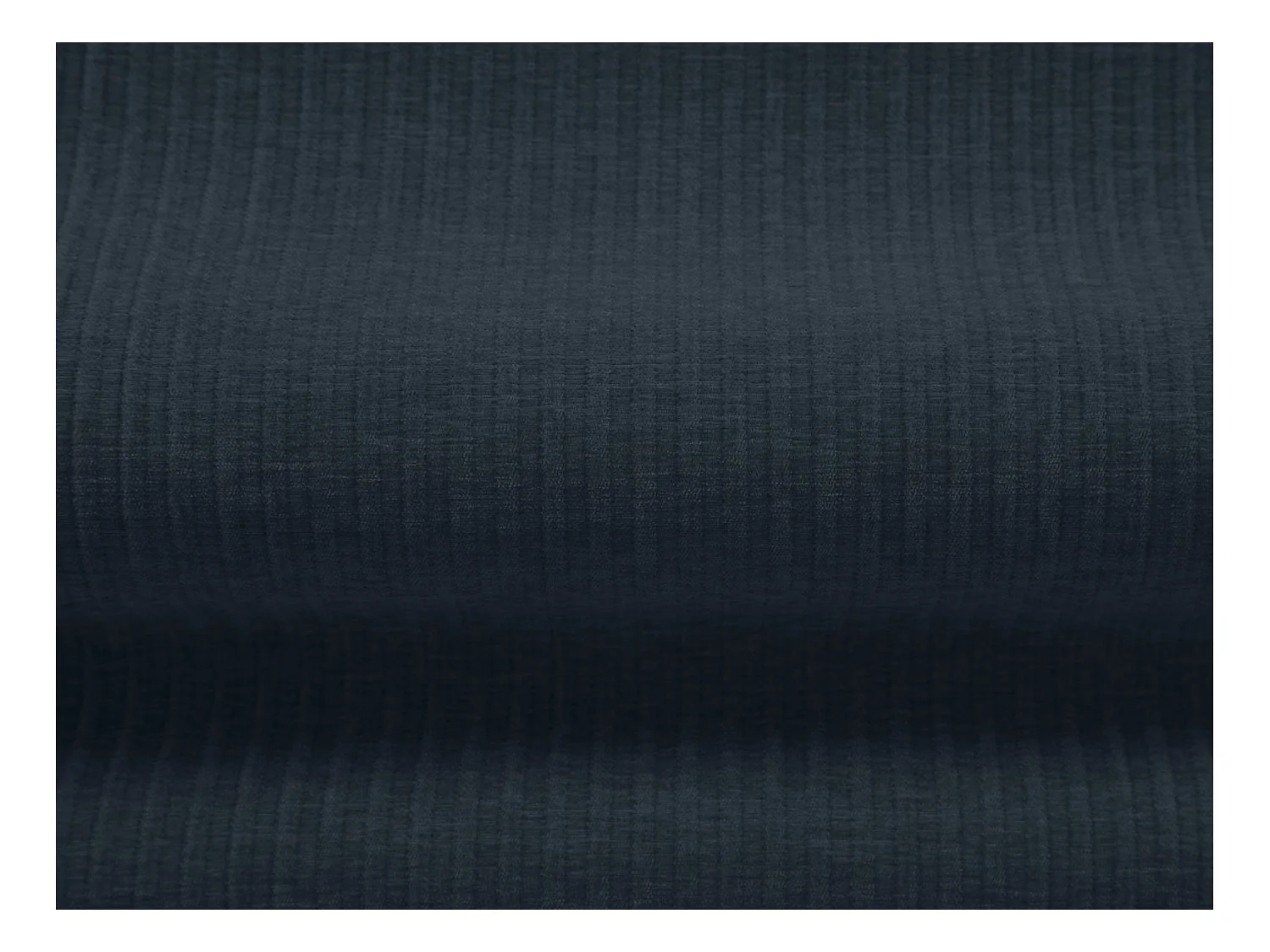 Cosmopolitan Design - Fauteuil "Arendal" en chenille avec un effet côtelé bleu marine - 124x102x70cm