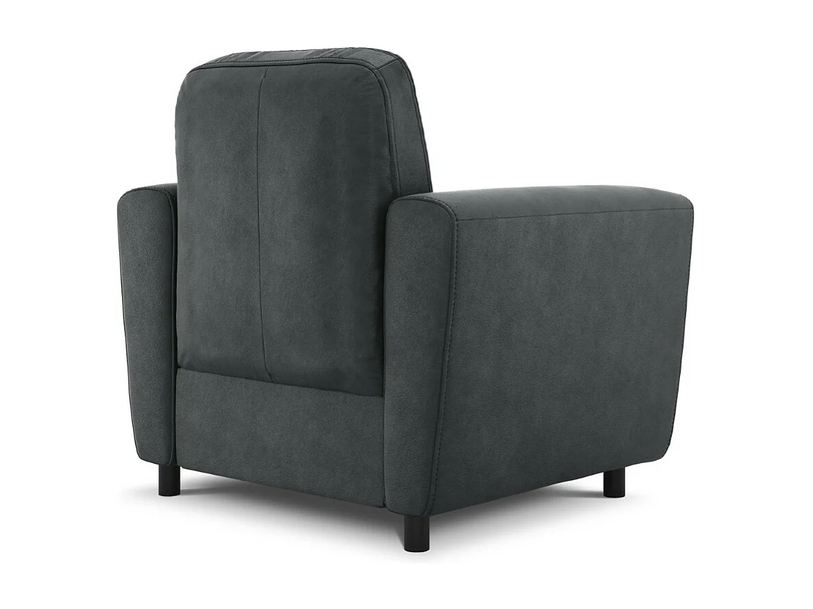 CXL by Christian Lacroix - Fauteuil "Audra" Echt leer, Blauw Grijs - 87x82x83cm