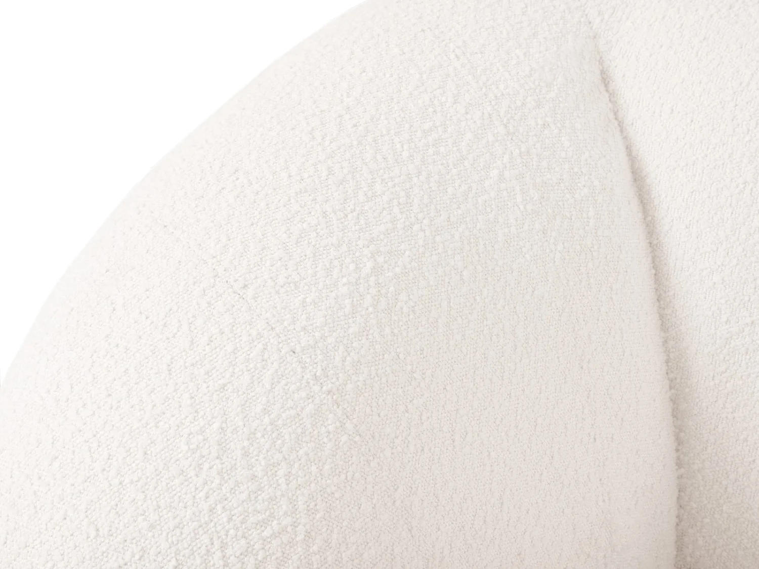 Cosmopolitan Design - Sessel "Essen" aus Boucle weiß - 130x95x86cm