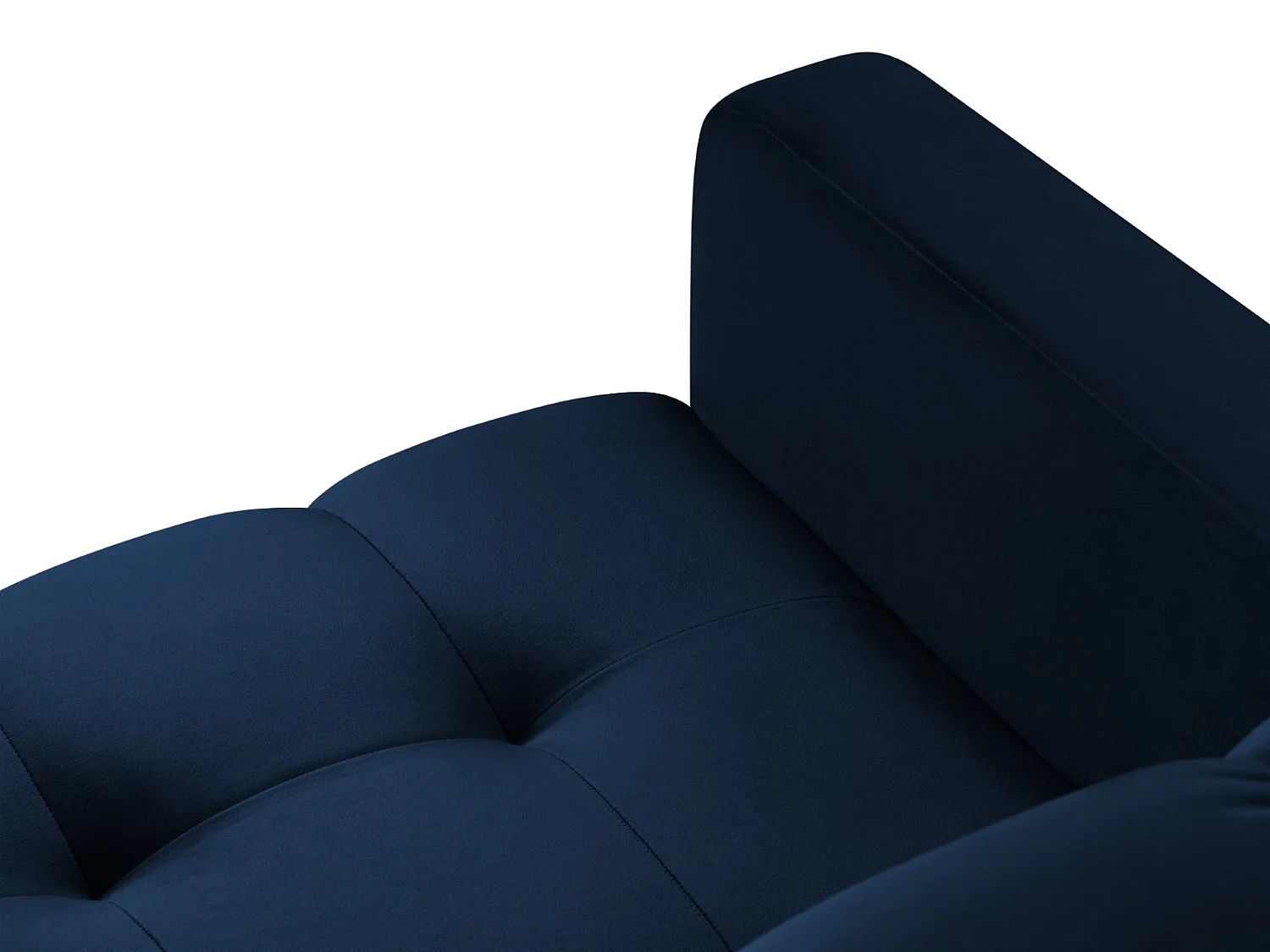 Cosmopolitan Design - Fauteuil "Bali" en velours bleu roi - 87x92x75cm